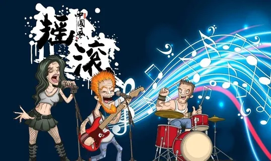 摇滚酒吧背景墙图片