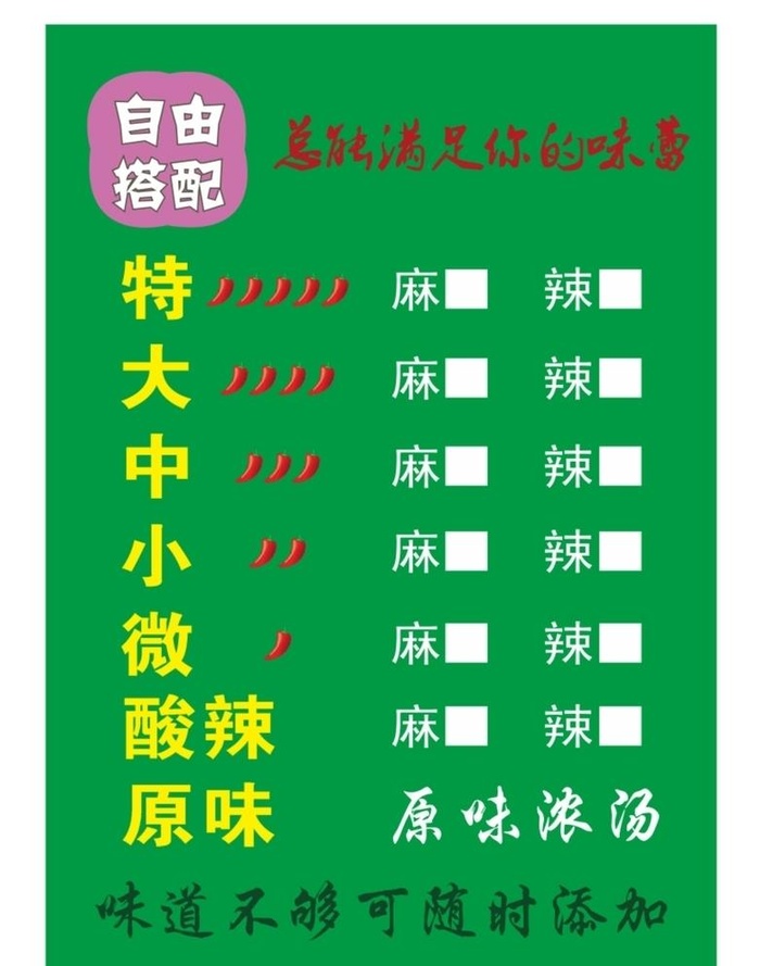 辣度选择图片cdr矢量模版下载