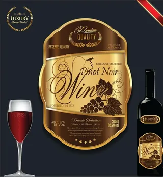 红酒标签图片