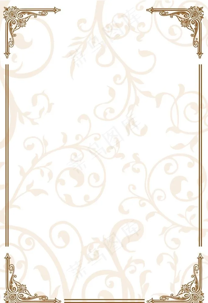 金色边框图片(1024x1535)psd模版下载