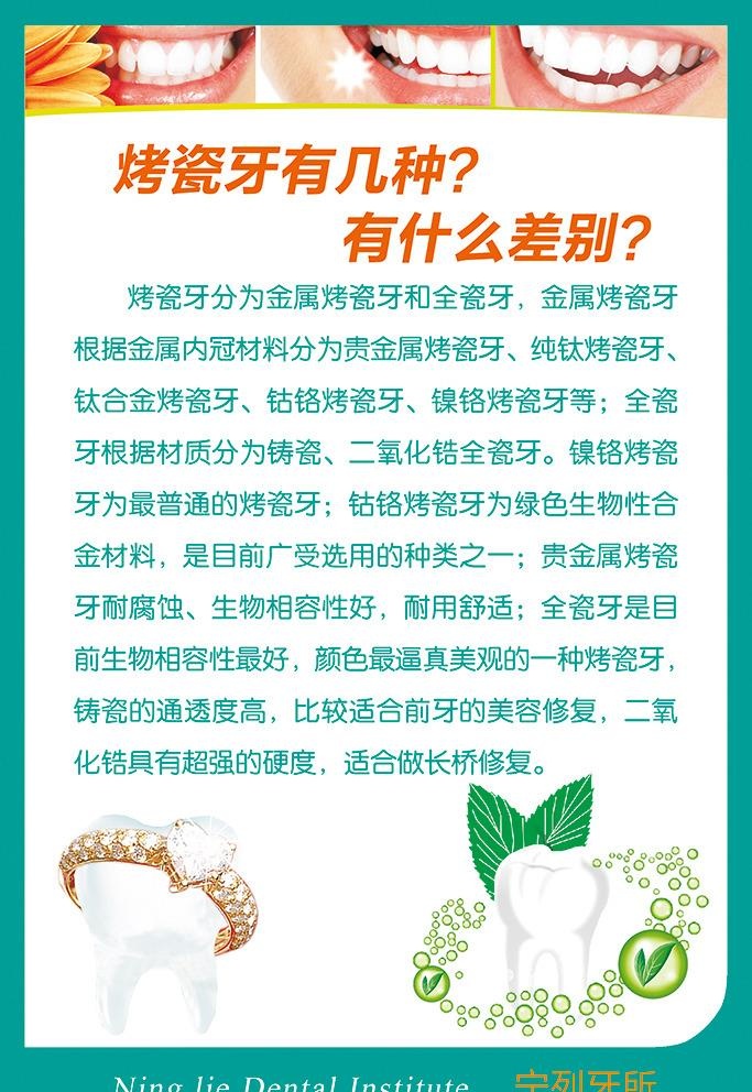 烤瓷牙有几种图片