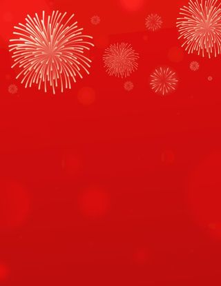 红色渐变烟花喜庆新年背景图片
