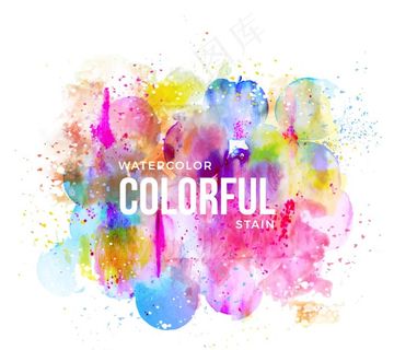 水彩背景图片