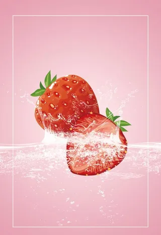 简约清新水花图片