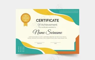 证书模板矢量图片