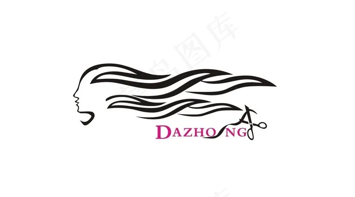 美容美发logo图片cdr矢量模版下载