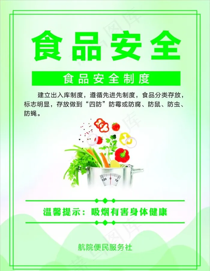制度牌  航空院校食品安全制度图片cdr矢量模版下载