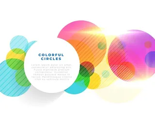 彩色圆圈背景图片