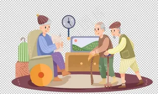 养老院生活图片