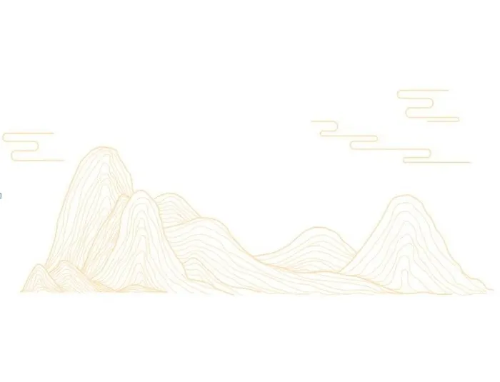 山  中国风  线条 国潮图片ai矢量模版下载