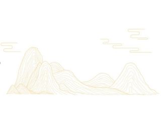 山  中国风  线条 国潮图片