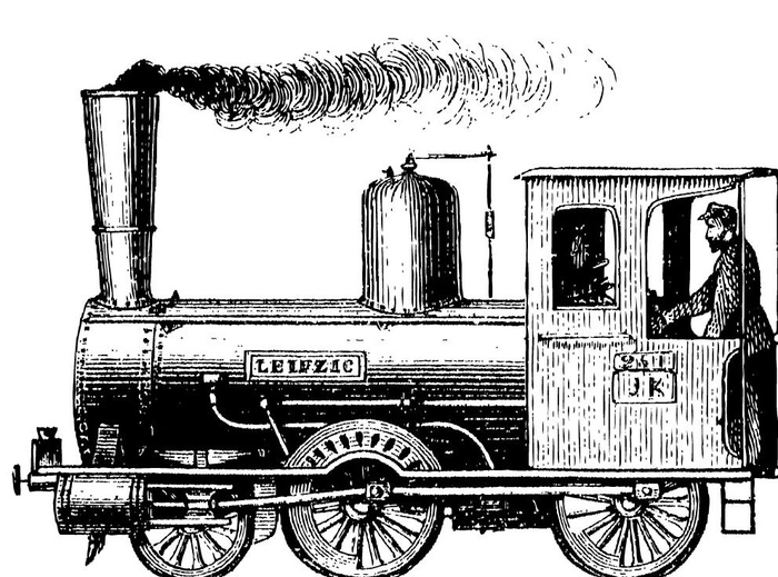 矢量老火车图片