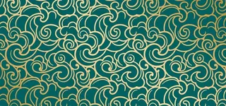 绿色背景花纹图片