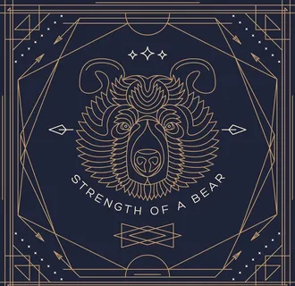 手绘线描动物花纹矢量图下载图片