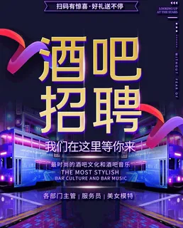 酒吧招聘图片
