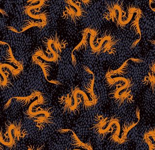 中国龙四面连续图图片