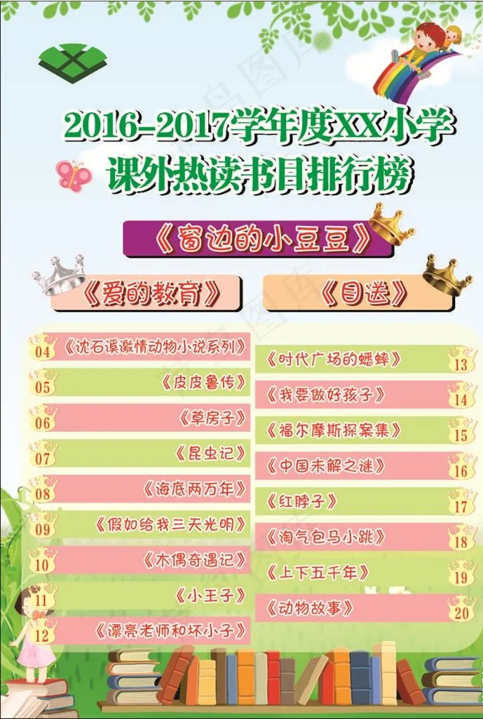 新书排行榜图片cdr矢量模版下载