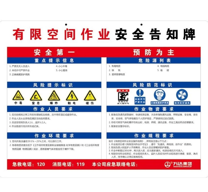 有限空间作业图片ai矢量模版下载