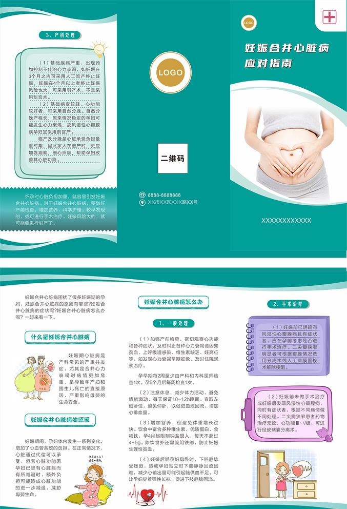 妊娠合并心脏病应对指南图片cdr矢量模版下载