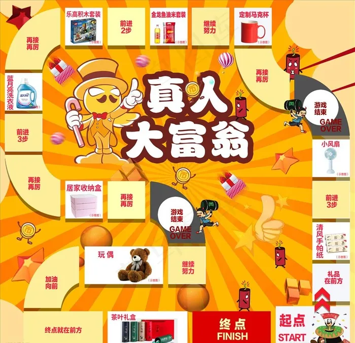 大富翁图片psd模版下载