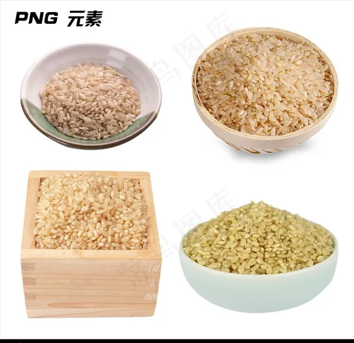 糙米免扣元素图片psd模版下载