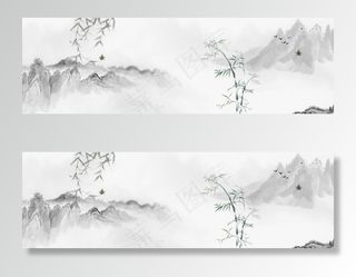 山水风景水墨画图片