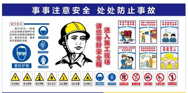 工地展板 安全展板 工地安全展图片