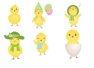 可爱黄色小鸡图片