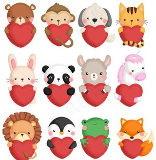 卡通动物图片