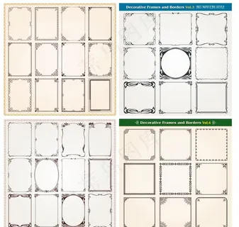 矢量边框欧式图片