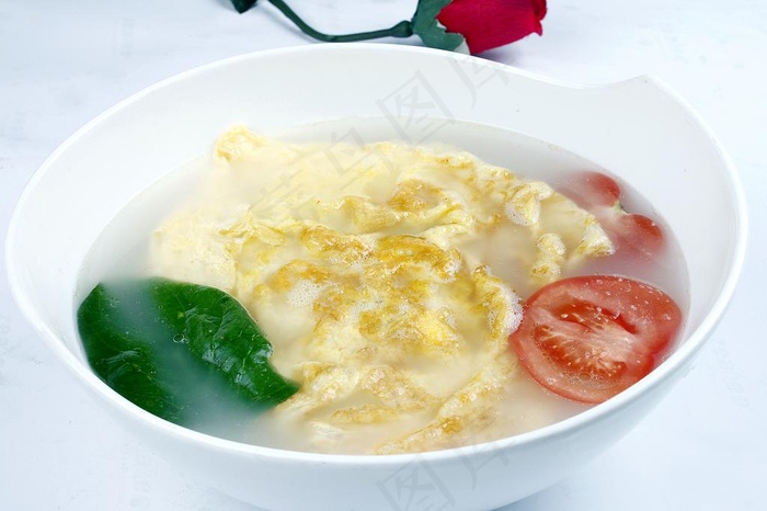 西红柿煎蛋汤图片