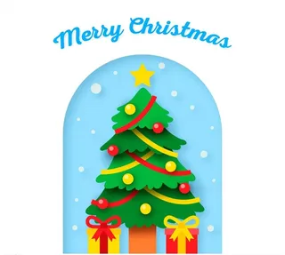 圣诞树和礼盒图片