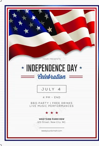美国独立日海报图片