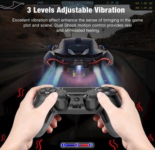 PS4 黑色手柄振动图图片