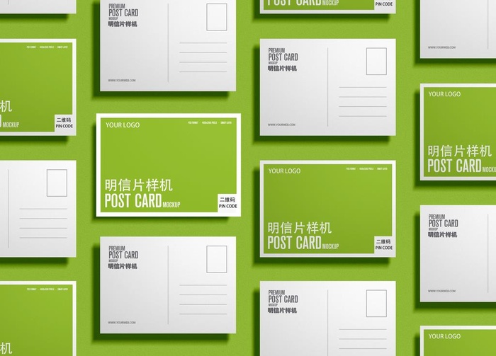 明信片样机图片