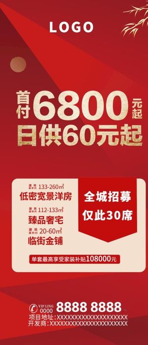 房地产宣传海报 楼盘活动图片
