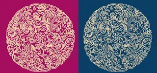 圆形底纹 中国风 传统图片