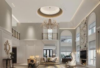 美式风客厅图片