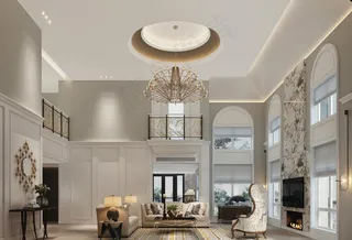 美式风客厅图片