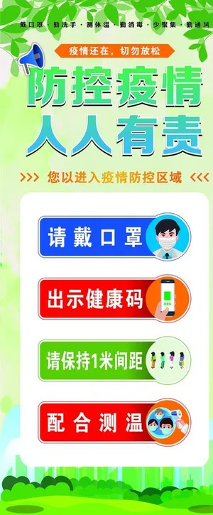 人人有责,测量体温,实名认证,健康