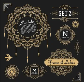 古典民俗花纹图片