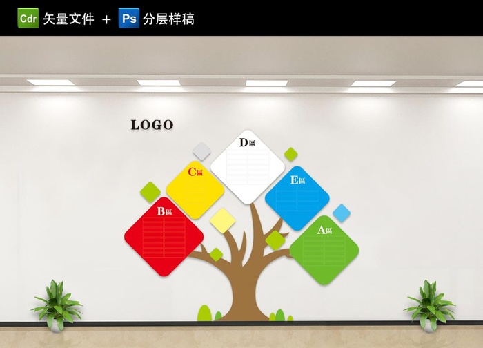 文化墙图片cdr矢量模版下载