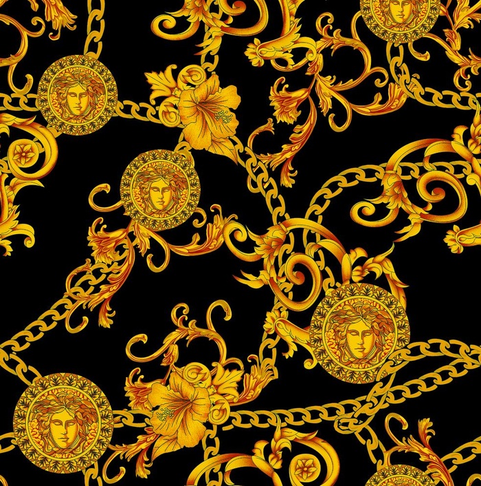 大牌方巾 大牌花型  链条 图片