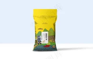 大米袋样机图片