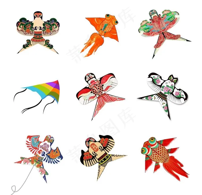 风筝图片psd模版下载