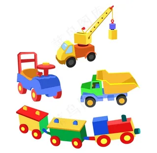 卡通玩具车图片