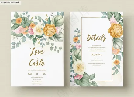 婚礼 结婚 请柬 邀请函图片