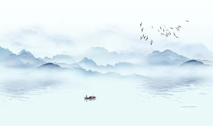 水墨背景图片(3543x7087)psd模版下载