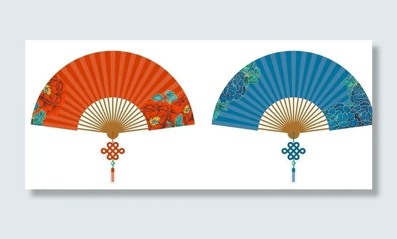中国风折扇图片
