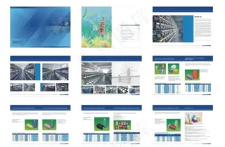 精美纺织画册图片